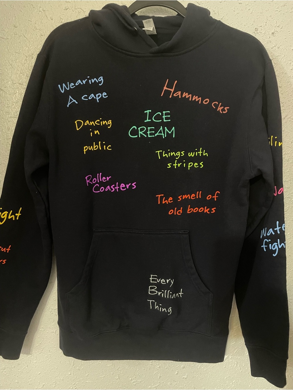 Every Brilliant Thing Black Graphic Crewneck Sweatshirt